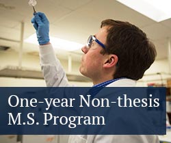 one-year non-thesis M.S. program