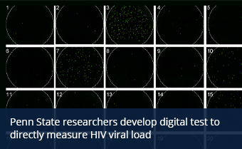 Penn State researchers develop digital test to directly measure HIV viral load
