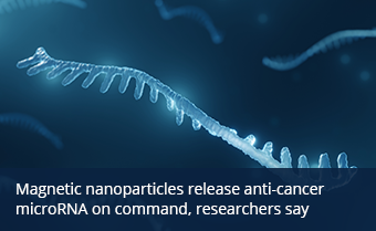 Magnetic nanoparticles release anti-cancer microRNA on command, researchers say 