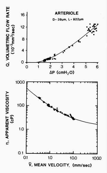 Graphs of pressure drop versus flow rate.