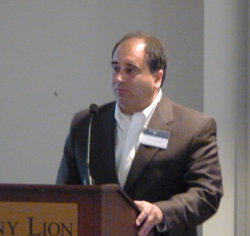 David Francischelli speaking during Bioengineering Symposium