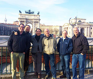 Six BME faculty posing in Milan